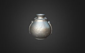 Glazed Carving Bottle